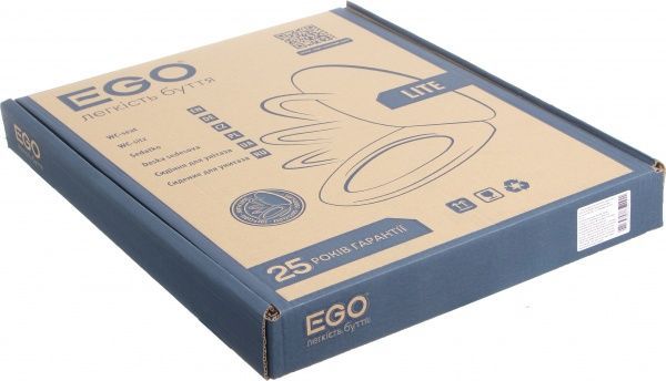 Сиденье для унитаза EGO SD16m дюропласт с Soft-close 450х362 мм