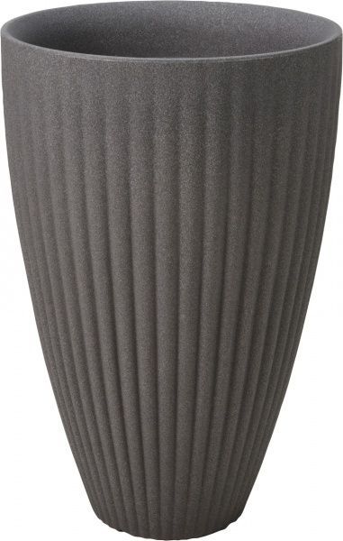 Горшок Ecken & Kanten для цветов 20x20x18 см круглый серый (Y54199140) 
