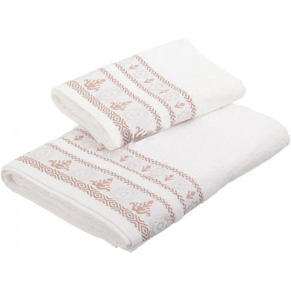 Набор полотенец RING молочный Simi 