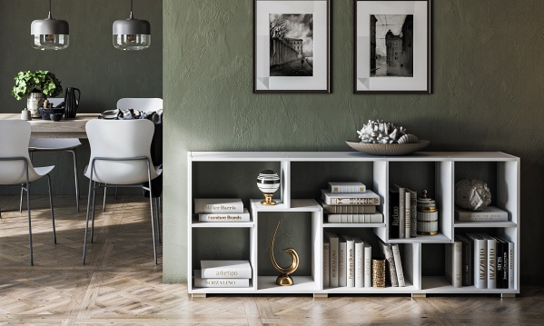 Этажерка Грейд Токио-А 1616х664х252 мм нимфея альба