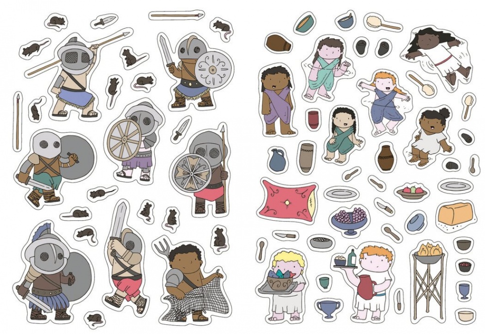 Книга с наклейками Джен Аллистон «Пригоди римлян» 978-617-09-9248-2