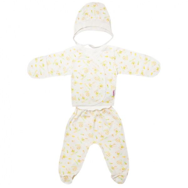 Комплект для дівчаток Габбі Лелека-1 білий р.62 