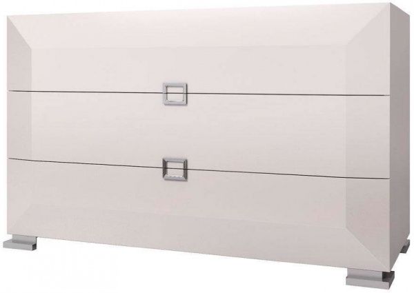 Комод Aqua Rodos Karat KRWHKOM3S-1300-white-gloss белый глянец/белый глянец 