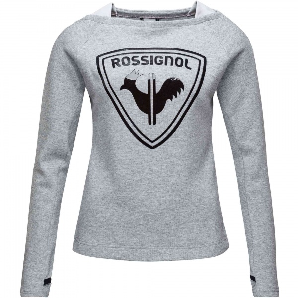 Джемпер Rossignol W LIFETECH ROUND NECK RLIWS04-280 р. S серый