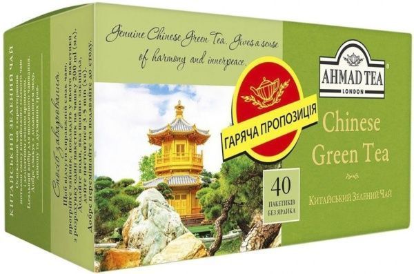 Чай зеленый AKHMAD TEA Chinese Green 40 шт. 1,8 г 