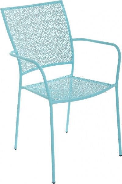 Стул металлический Mykonos 87x54x55 см бирюзовый  