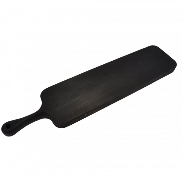 Доска сервировочная с ручкой с цельного дерева с обжигом 47х12 см Tarkus