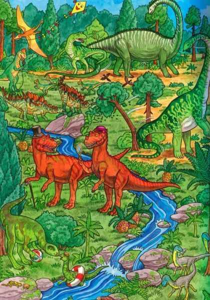 Книга «Мій великий віммельбух. Динозаври» 978-966-7485559