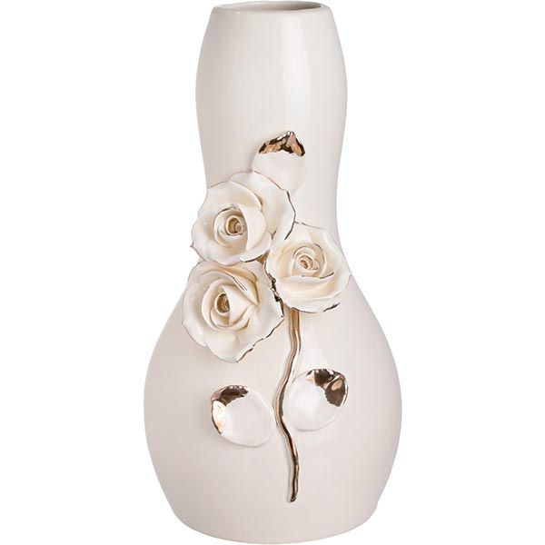 Ваза декоративная Барокко с розами 26 см