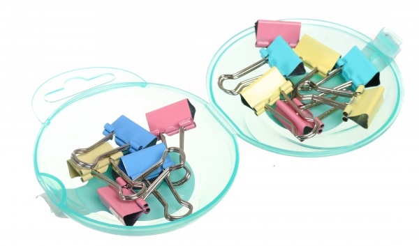 Набор биндеров Nota Bene 12 шт. 19 мм разноцветный 