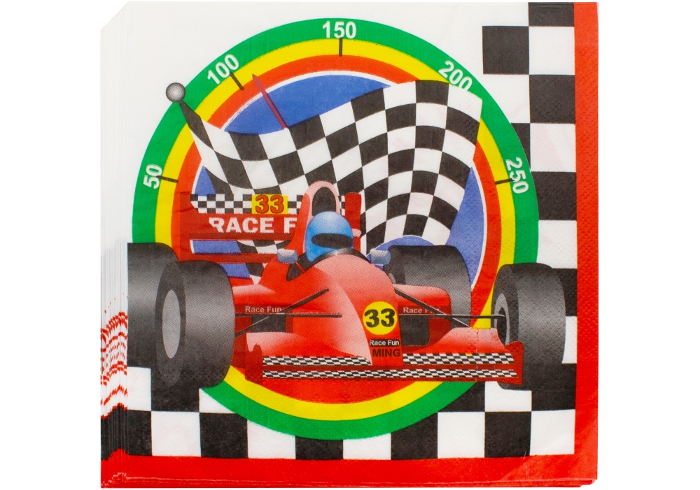 Набор салфеток двухслойных Racing 33х33 см Maxi 20 шт.