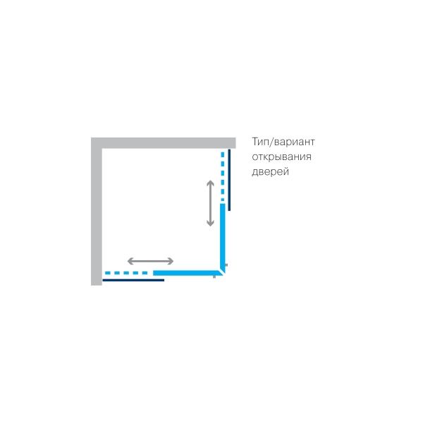 Душевая кабина Koller Pool GRACE квадратная 1200x800x1900 мм стекло матовое G12080SG