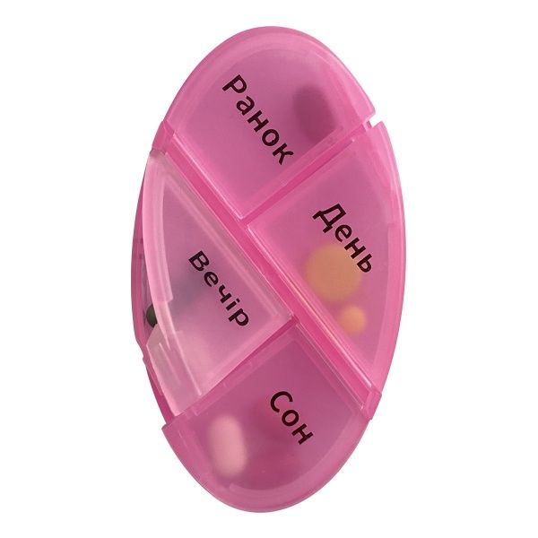 Органайзер для таблеток MVM PC-04 GREEN на 7 дней (таблетница) 120x96x60 мм