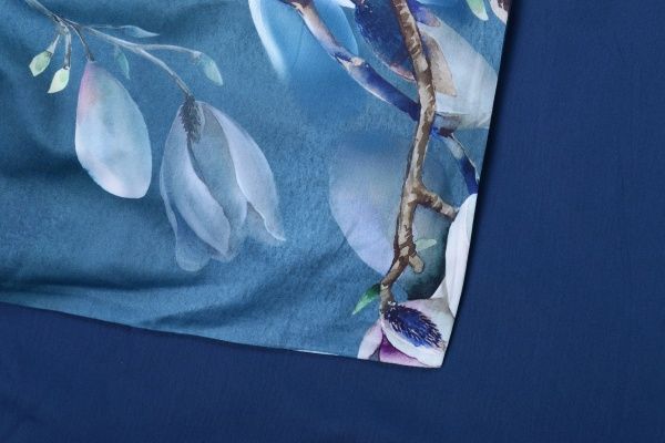 Комплект постільної білизни Tender flowers D двоспальний різнокольоровий принт La Nuit 