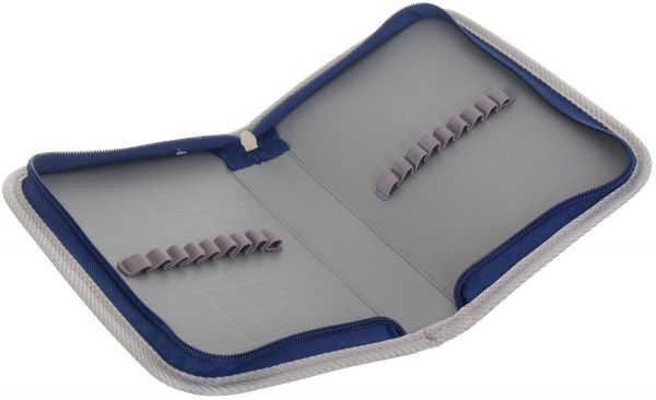 Пенал школьный на замке 21x13,5x4 см Snappy Raccon серый