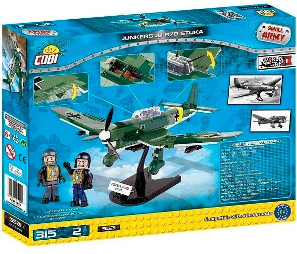 Конструктор Cobi Вторая Мировая Война. Самолет Юнкерс Ю-87 COBI-5521
