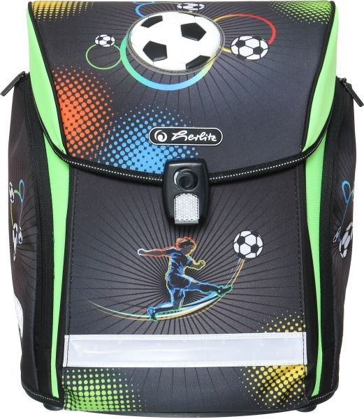 Рюкзак школьный Herlitz укомплектованный Midi Plus Soccer