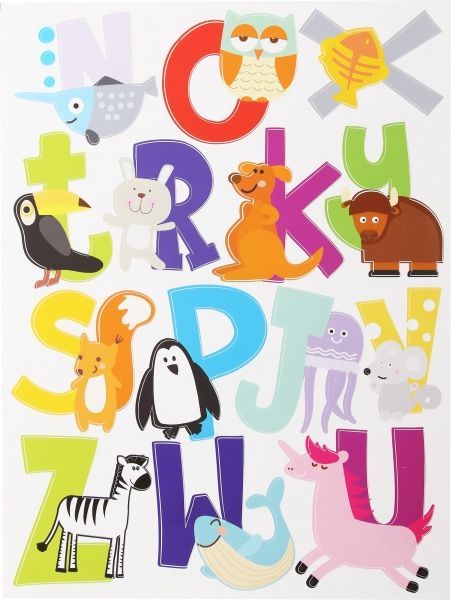 Декоративная наклейка Design stickers АВС 59.4x42 см 2 листа A3