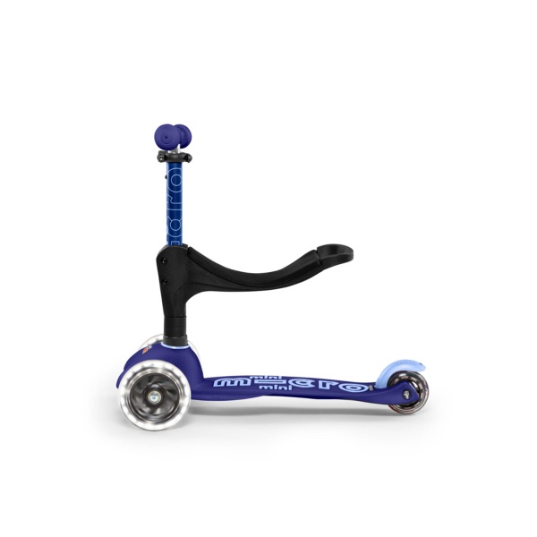 Самокат Micro Mini 3in1 Deluxe Plus LED синий MMD145 