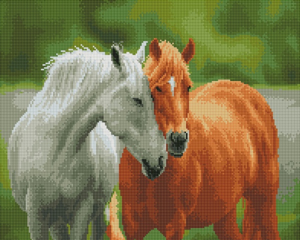 Алмазная мозаика Верность скакунов 40x50 см DBS0018 Brushme 