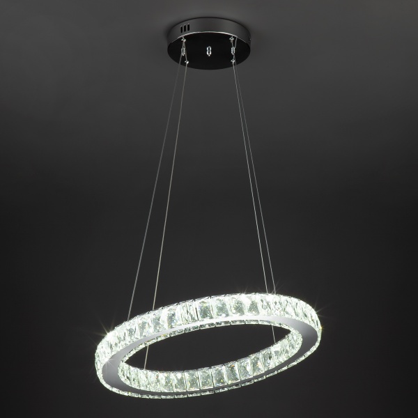 Люстра світлодіодна Strotskis Grasia пульт ДУ 18 Вт хром 90023/1 