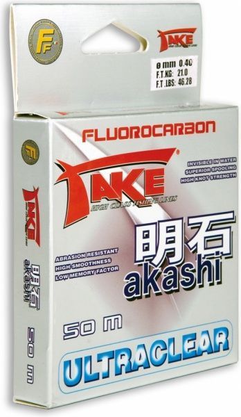 Леска  Lineaeffe Take Akashi Fluorocarbon 50м 0.16мм 4,5кг 3042116