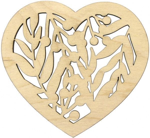 Заготовка Цветочное сердце 9,2х10 см 4 шт. Rosa Talent 