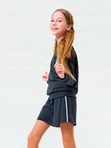 Шорти дитячі Smil 120287 р.134 темно-сірий меланж 