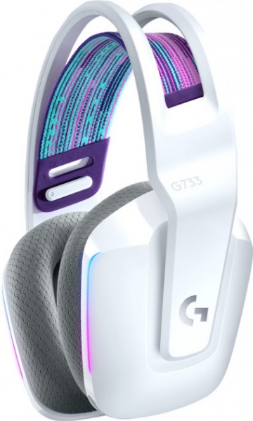 Наушники Logitech white (981-000883) Lightspeed Wireless RGB Gaming Headset G733 