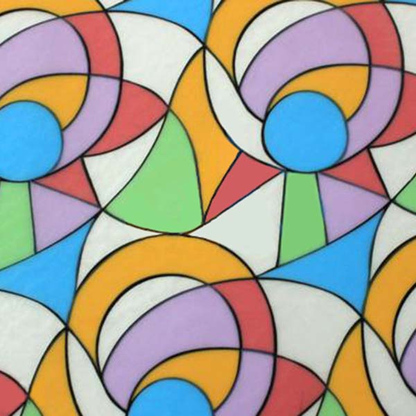 Пленка самоклеющаяся витражная T034  0,45x2 м