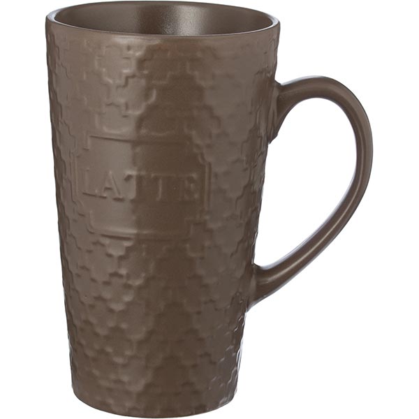 Чашка керамическая Sweet Latte коричневая 510 мл