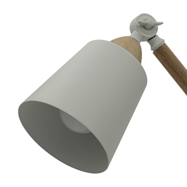 Настільна лампа Altalusse 1x40 Вт E27 білий INL-5049T-01 White & Natural 