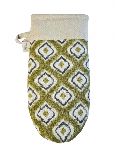 Рукавица Villa узор 15x25 см зеленый Прованс 