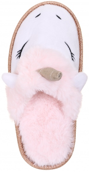 Тапочки детские Единорог р.32/33 бело-красный KD-2 