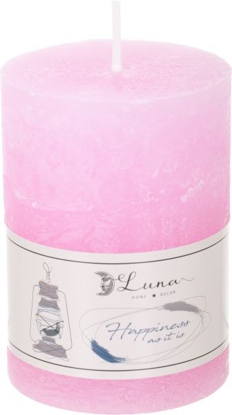 Свеча Hygge цилиндр розовая 70х100 Luna Luna