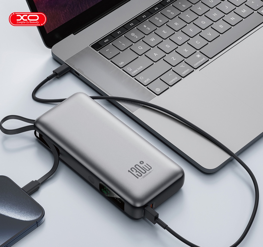 Повербанк Xo PR268 20000 mAh grey (PR268.grey)