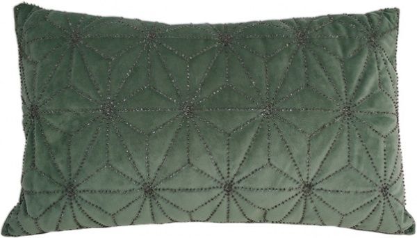 Подушка декоративна Модерн 30x50 см зелений із чорним La Nuit 