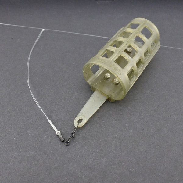 Оснастка для ловли карпа Orange Carp MF 5750 60 г фидерная Петля ГАРДНЕРА, флюр, (1 крючок, #12)