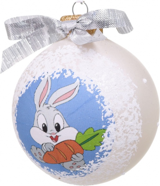 Шар новогодний Символ года-декупаж d 80 мм в ассортименте