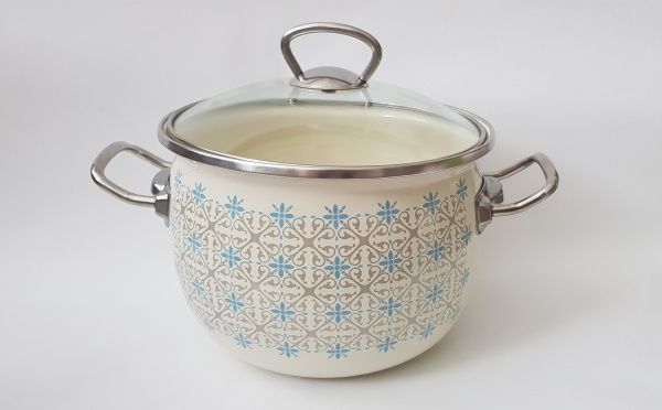 Кастрюля с крышкой эмалированная 2,5 л Soft Beige Bella Vita