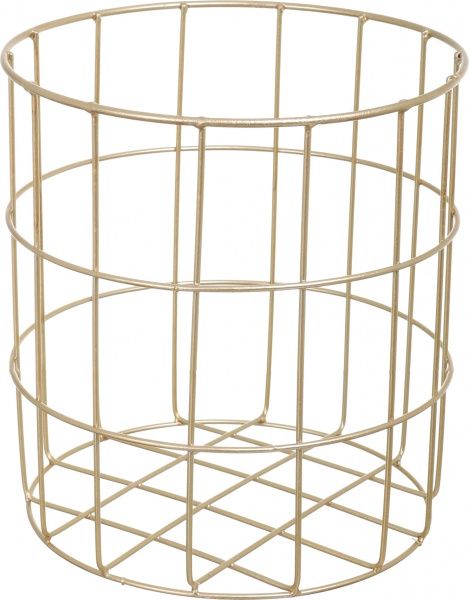 Кошик Royal 30х30х34 см сірий із золотим 