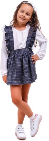 Юбка школьная 4454/3 Sasha р.128 синий 