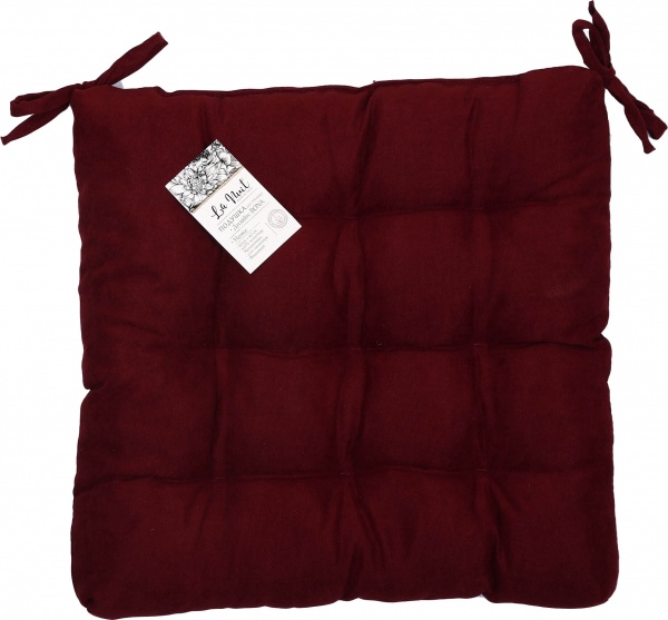 Подушка на стул Bona вишневый 40х40 см La Nuit