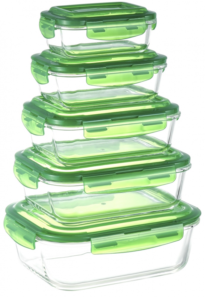 Контейнер для хранения Flamberg Original Rectangular Green 600 мл