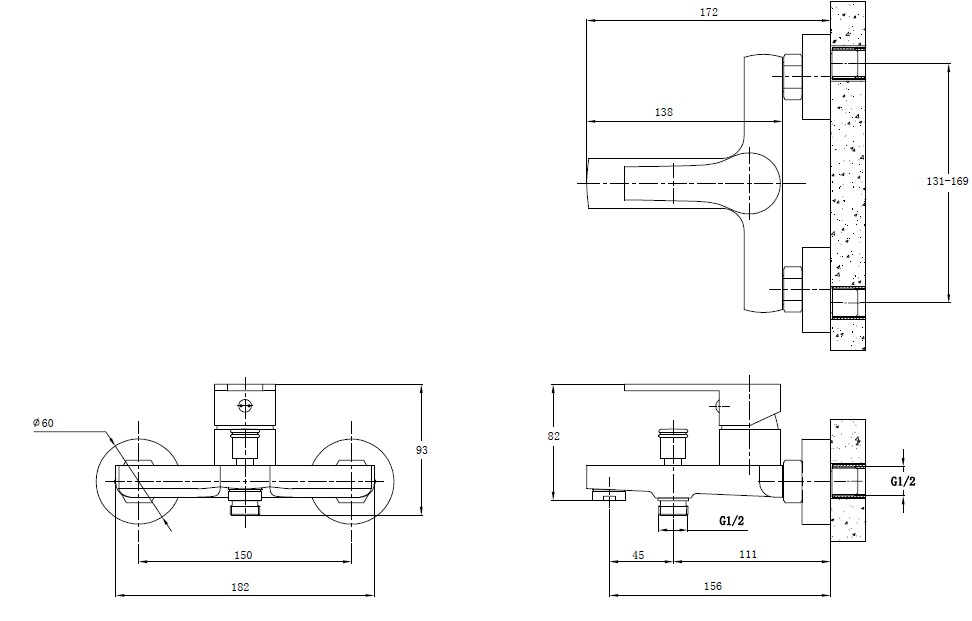 Смеситель для ванны Mixxen MOZART MXYA0701