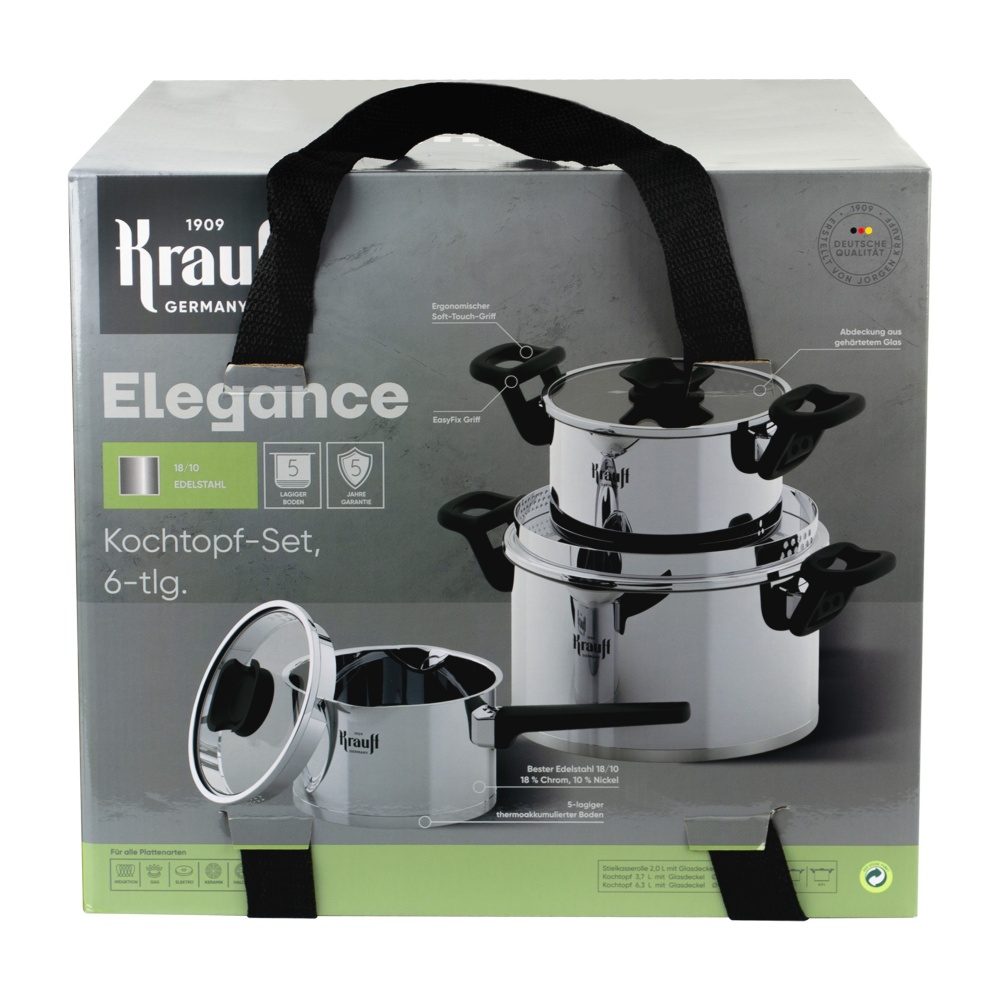 Набор кастрюль Krauff Elegance 6 предметов 26-247-025