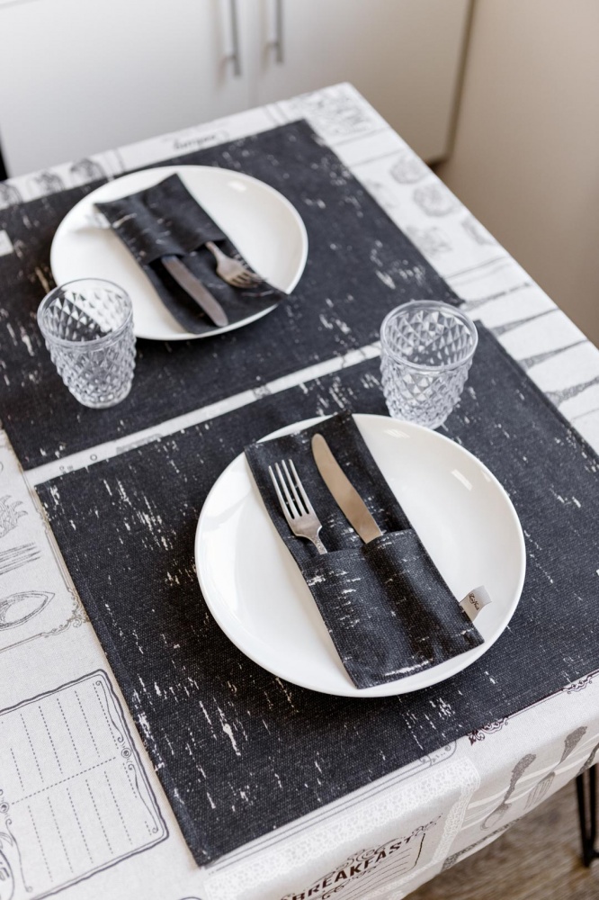 Серветка декоративна La Nuit CUCINA чорний 35x45 см