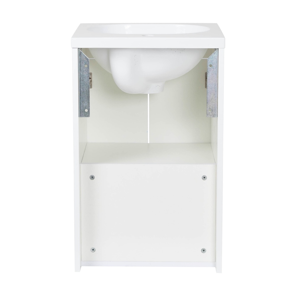 Тумба RIO білий мат з умивальником Status 44 см