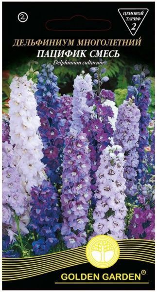 Насіння Golden Garden дельфіній багаторічний Пацифік суміш 0,2 г