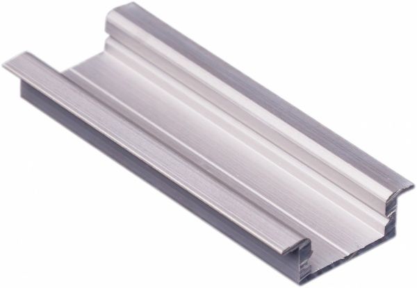 Профіль алюмінієвий TIS для LED стрічки 7x16 мм врізний срібло 200 см 